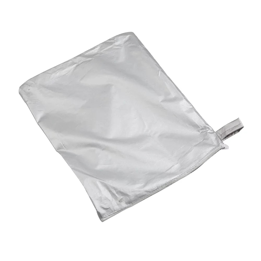 Boat Cover Yacht Protection Waterproof Heavy Duty Silver Reflective 300D Oxford Fabric Anti-smashing Durable and Tear Proof Fits V-HULL TRI-HULL Runabouts and Bass Boats 11-13FT