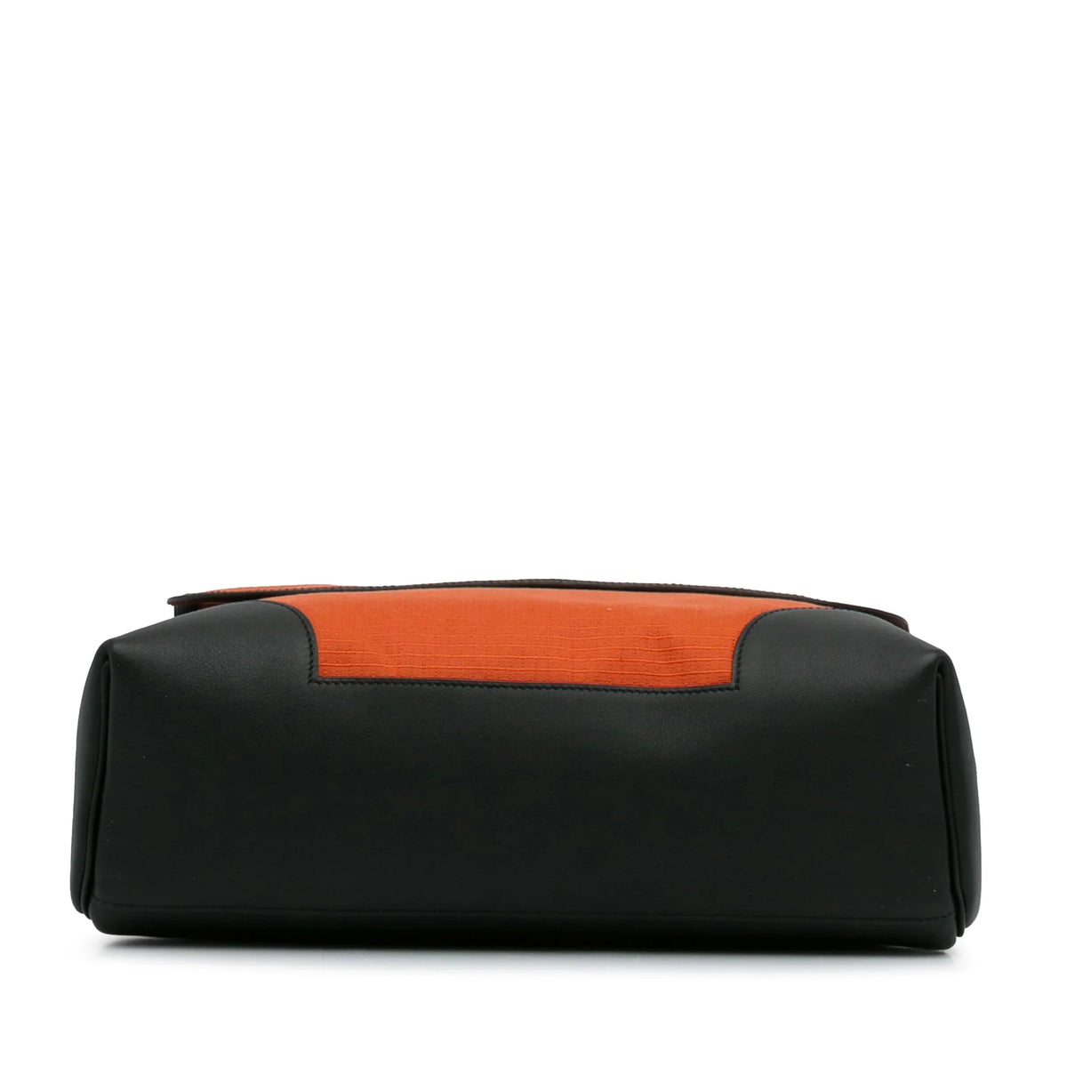 Pre-Owned Authenticated Hermès Allback Messenger Bag Canvas Fabric Orange Crossbody Bag Unisex (Good)
