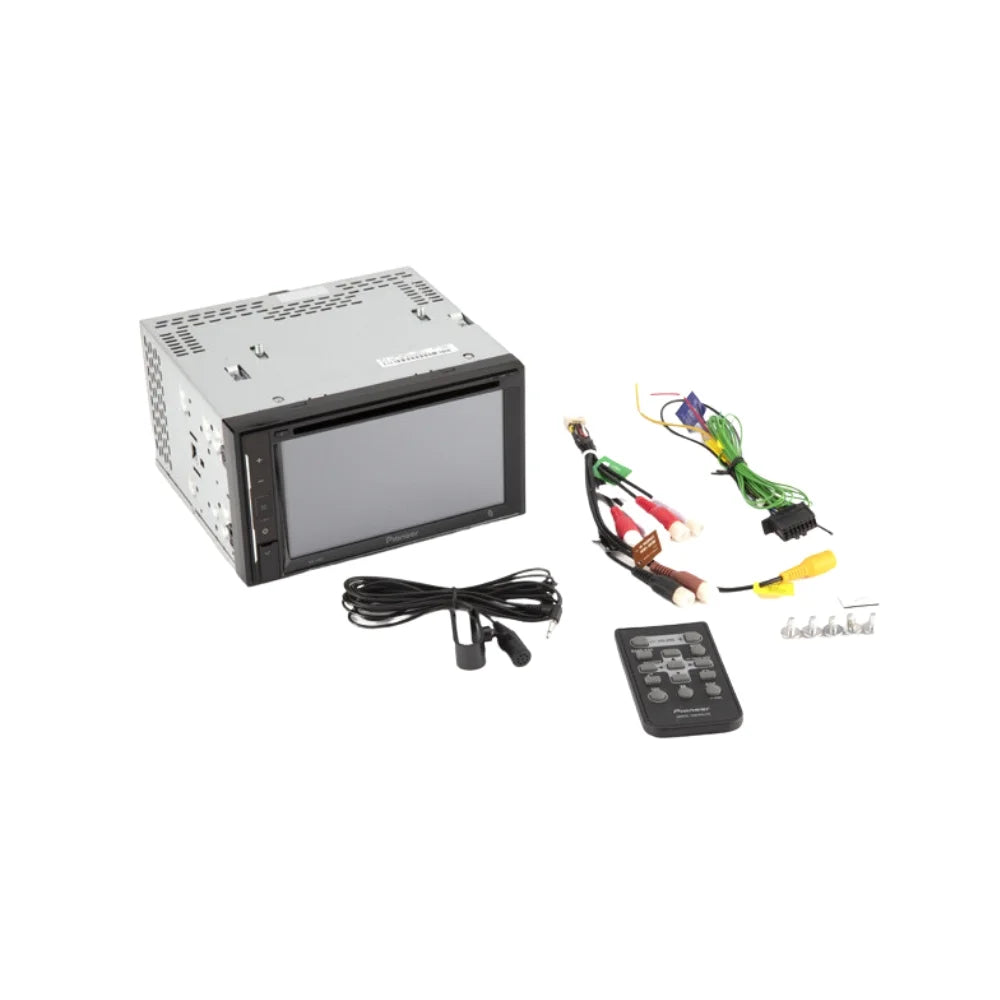 KIT2416 Bundle with Pioneer Multimedia DVD Car Stereo and Installation Kit - for 2001-2005 Pontiac Grand AM / Bluetooth Touchscreen, Backup Camera, Double Din Mounting Dash Kit