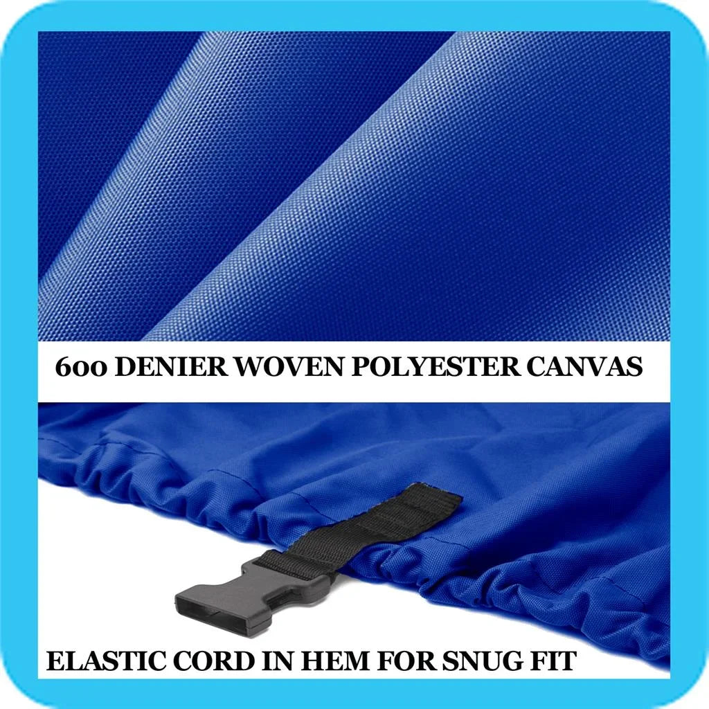 BLUE, GREAT QUALITY BOAT COVER Compatible for SYLVAN EXPLORER 150 O/B 2005 2006 HEAVY-DUTY