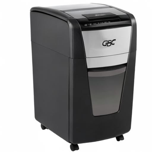 GBC Paper Shredder, Auto Feed+, 300 Sheet Capacity, Super Cross-Cut, Office Shredder, 300X (WSM1757608)
