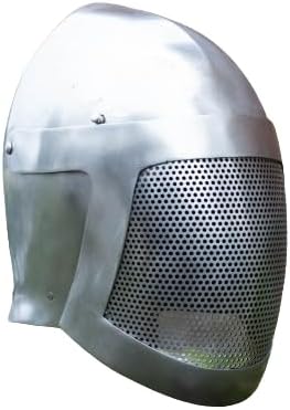 Medieval fencer bascinet Visor helmet HEMA SCA Sparring Protective gear For Halloween Cosplay