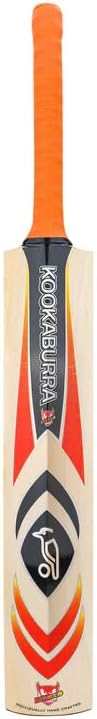 Kookaburra Retro Diablo FURY English Willow Cricket Batâ Short Handle Adult Standard Weight | Free Knocking & Preparation Included | 1-Year Warranty | Anti-Scuff Face | Bat Cover Included