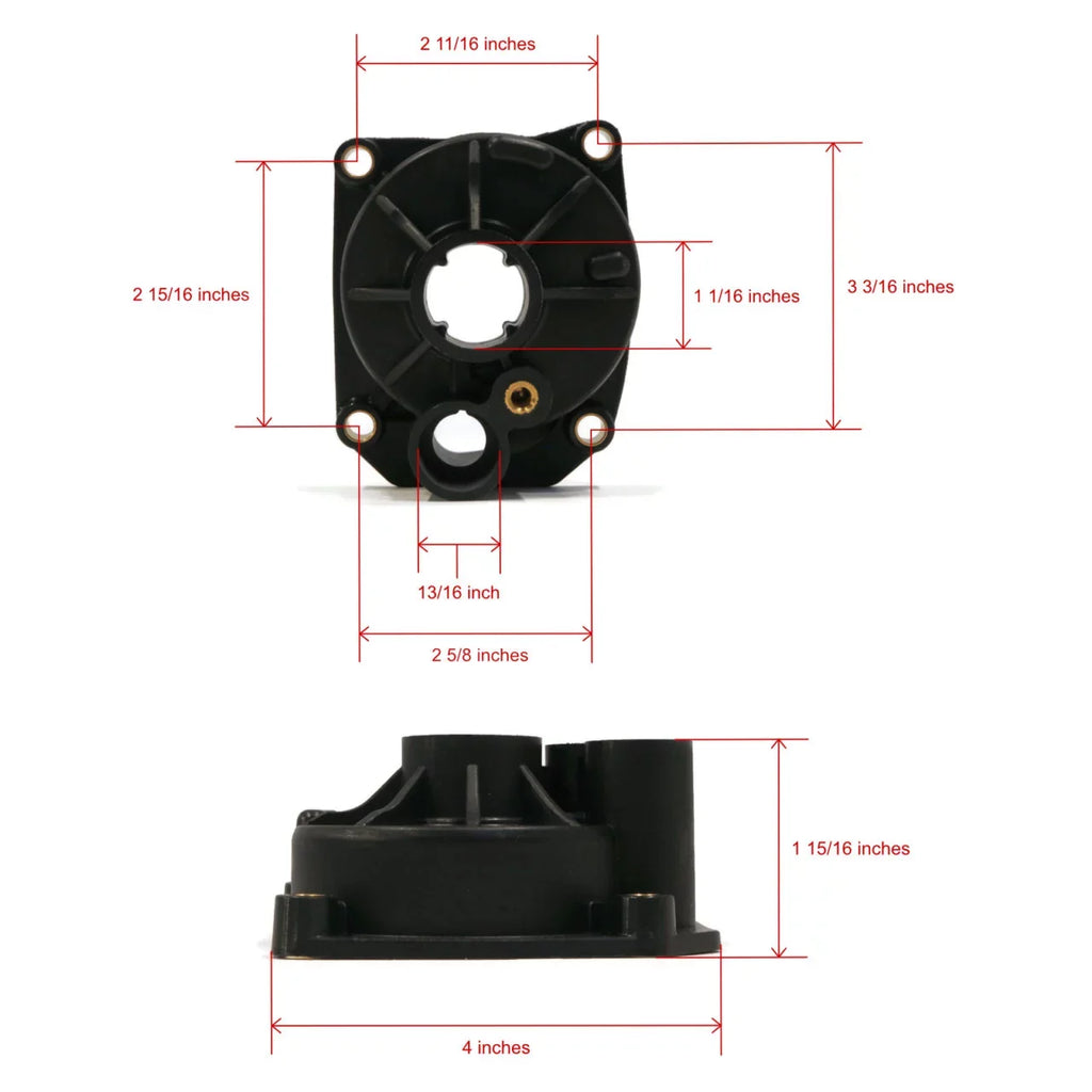 The ROP Shop | Water Pump Impeller Kit For 1979 Evinrude 75 75943R Outboard With 15" Transom