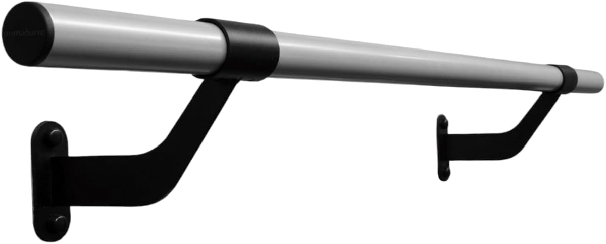 Wall-Mounted Ballet Barre - Metal - for Home Dance, Exercise, Fitness, Stretching - Made in USA