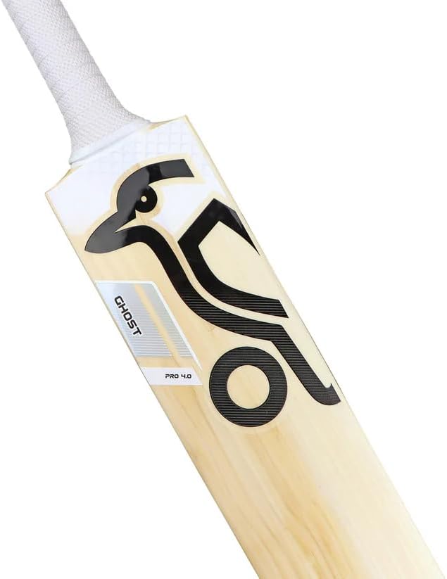 Kookaburra Ghost Pro 4.0 English Willow Cricket BatâShort Handle Adult Standard Weight | Free Knocking & Preparation Included | 1-Year Warranty | Anti-Scuff Face | Bat Cover Included