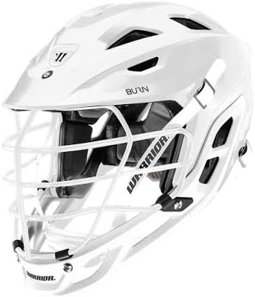 Warrior Lacrosse Burn Helmet - White, Black Mask
