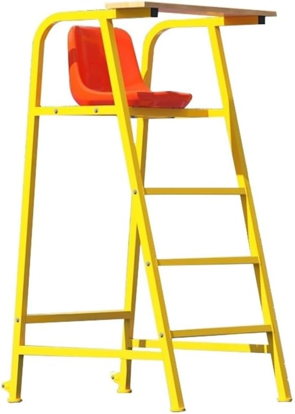Detachable Tennis Umpire Chair, Heavy-Duty Ladder Chairs, Elevated High Seat with Wheels, Outdoor Referee Chairs for Tennis, Swimming Pool, Badminton