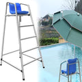 Lifeguard Chair Lifeguarding Sports Refereeing Stable Base with Narrowing Corners Armless Comfortable Seat Outdoor Use Life Guard Chair,Life-Guard Chair with Sunshade Hole Removable Commerc