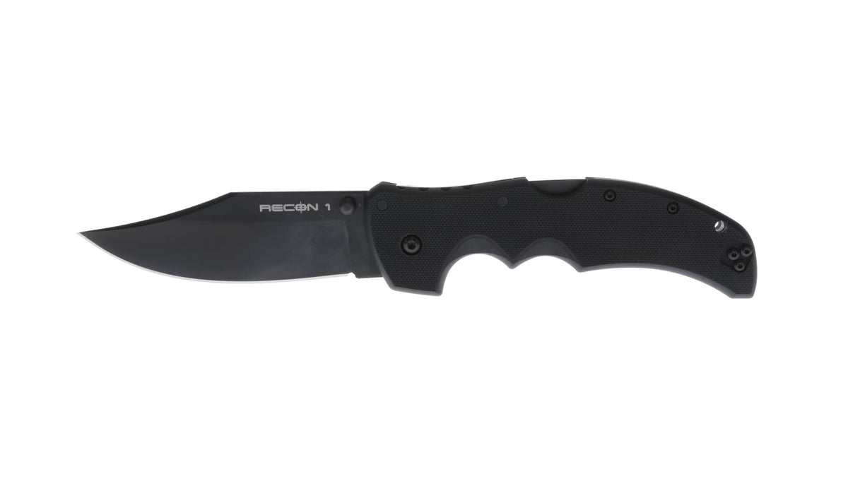 COLD STEEL Recon 1 4" S35VN Razor-Sharp Blade 5.375" G-10 Handle Tactical Folding Knife w/Tri-Ad Lock, Ambidextrous Pocket/Belt Clip