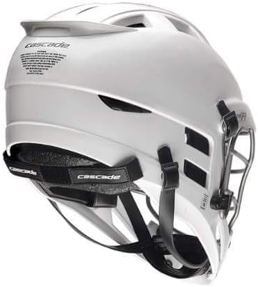 Cascade CS-R Lacrosse Helmet (White Shell/Silver Facemask) - Youth