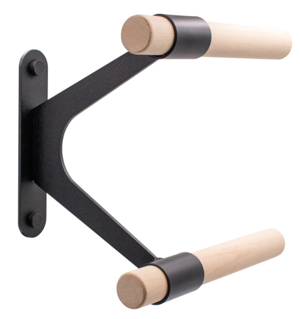 VITA Barre Wall-Mounted Double Ballet Barre, Metro, Ash Wood | Fixed Height, Made in USA, Home, Studio or Gym Exercise Equipment for Kids & Adults | Dance, Fitness, Pilates