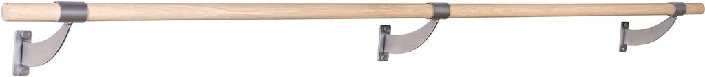 VITA Barre Wall-Mounted Single Ballet Barre, Classic WB15, Wood | Fixed Height, Made in USA, Home, Studio or Gym Exercise Equipment for Kids & Adults | Dance, Fitness, Pilates