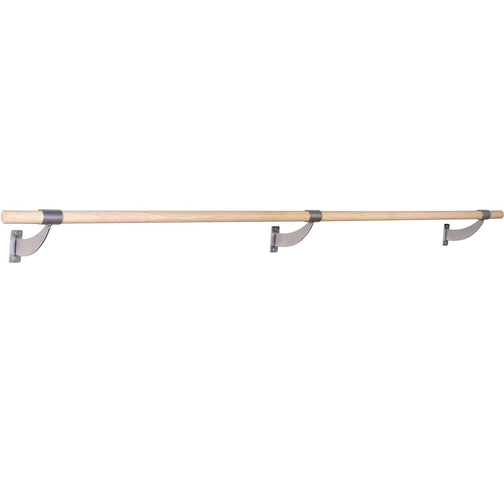 VITA Barre Wall-Mounted Single Ballet Barre, Classic WB15, Wood | Fixed Height, Made in USA, Home, Studio or Gym Exercise Equipment for Kids & Adults | Dance, Fitness, Pilates