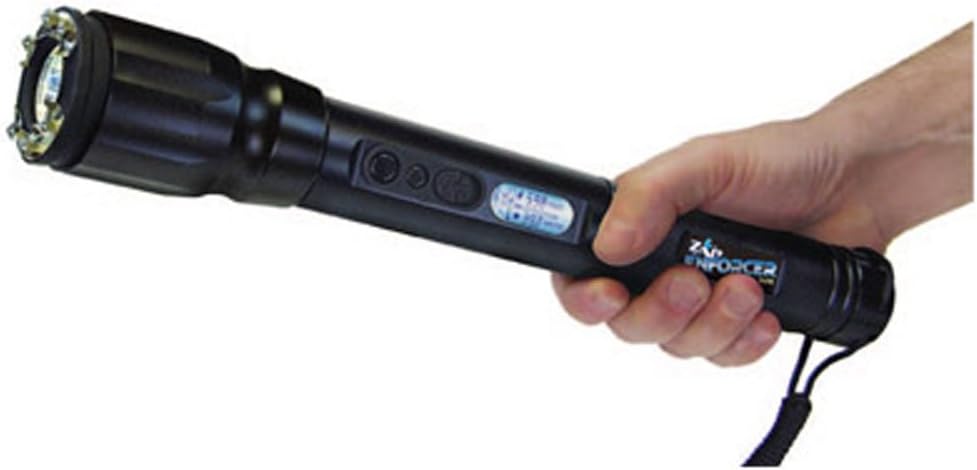 ZAP Enforcer Stun Gun 2,000,000 Volts Black with 4 Flashlight Modes