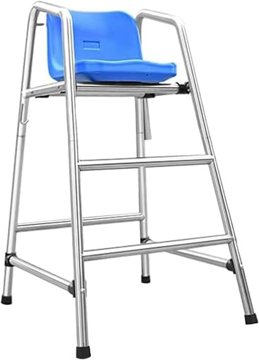Swimming Pool Stainless Steel Safety Equipment Lifeguard Chairs, 2/3/4-Step Portable Observation Lifeguard Chair Lightweight Stable Perfect for Supervision, Instruction Swim Competition,120cm
