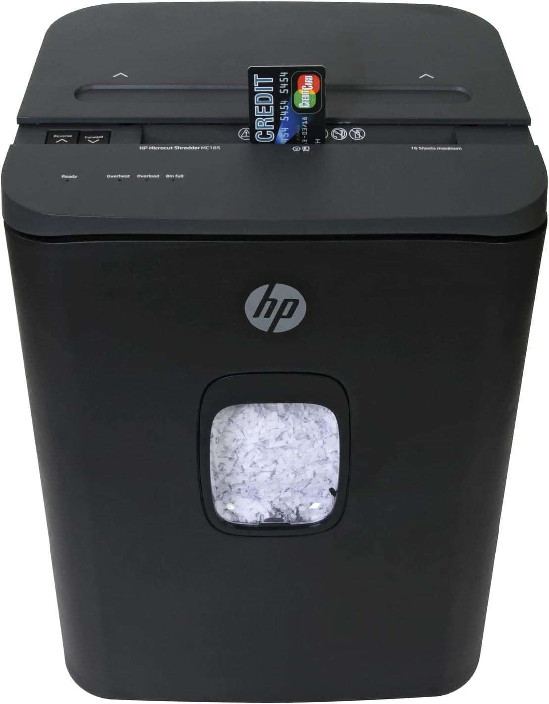 HP - Micro Cut Paper Shredder, 16-Sheet with Slide Top for Office