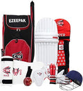 CW Player Choice Kashmir Willow Cricket Kit Full Size Cricket Kit for Men Without Bat Adult Cricket Training & Match Quality Kit with Backpack Leather Ball Cricket Accessories