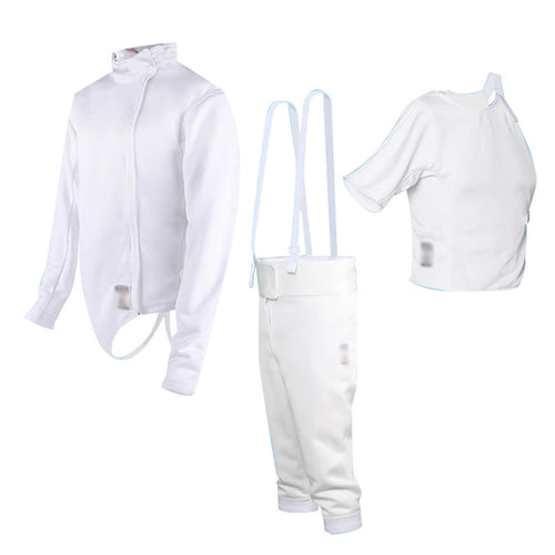 450N Fencing Sport Uniform Suit, Fencing Gear, Durable and Comfortable, High Fit, for Foil, Epee, Saber, Right Hand