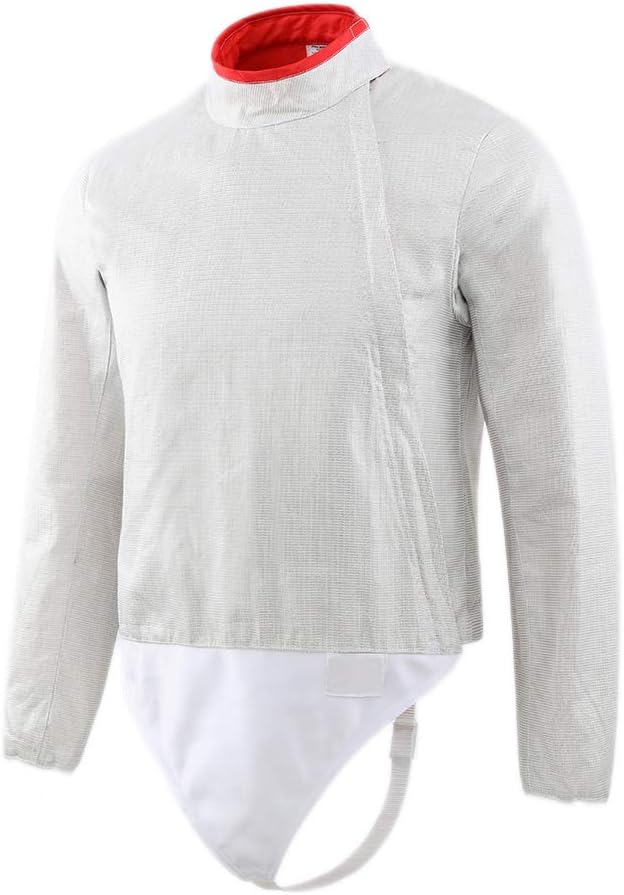 Fencing Electric Sabre Jacket,Stainless Steel Sabre Lame for Kids(Front-Zip)