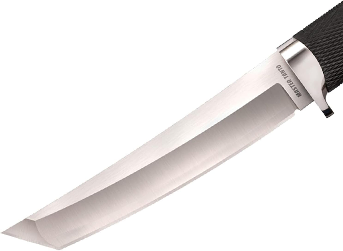 Cold Steel Master Tanto 6" VG-10 San Mai Razor-Sharp Blade 5.5" Kray-Ex Handle Military Tactical Fixed Blade Knife w/Secure-Ex Sheath