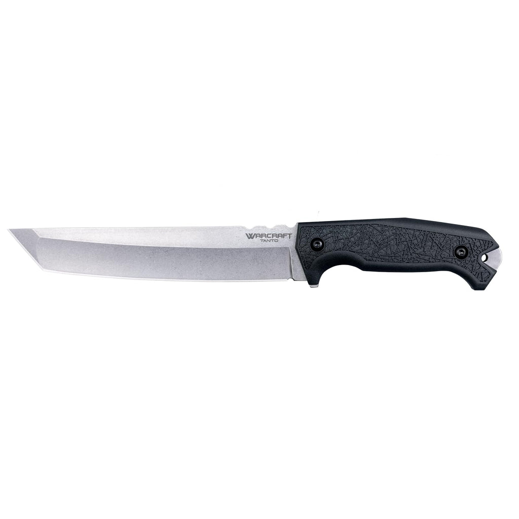 COLD STEEL Warcraft Tanto 4034SS Razor-Sharp Durable Blade GFN Handle Military Tactical Fixed Blade Knife w/Secure-Ex Sheath