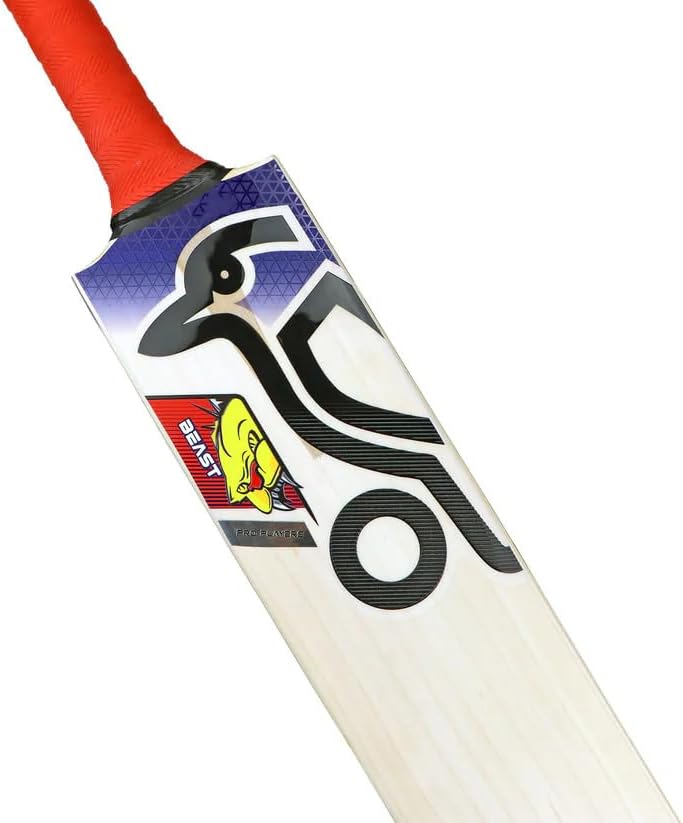 Kookaburra Beast Pro Players Bat â Premium English Willow, Full Cover Included