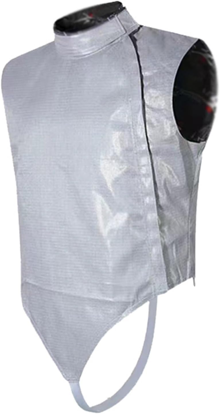 Fencing Training Protective Suit, Fencing Sabre Jacket, Fencing Lame Foil Lame Saber Lame Non-Washable Electric Fencing Metal Jacket Metallic Vest(Size:54#,Color:Left Hand)