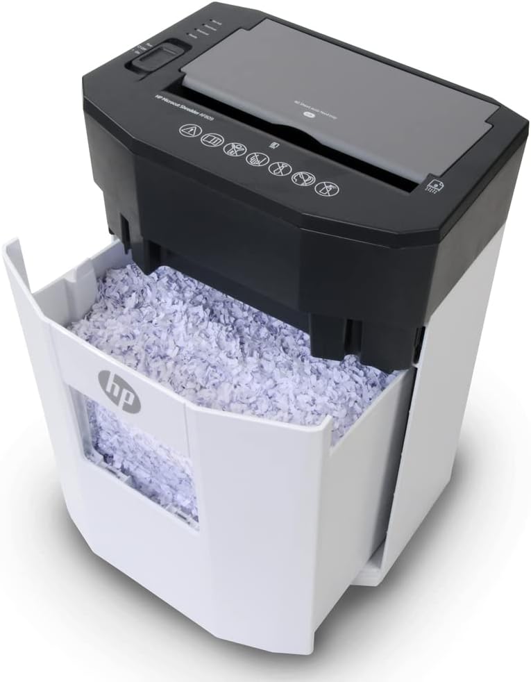 HP - Micro Cut Paper Shredder, 9-Sheet Manual, 80-Sheet Auto Feed