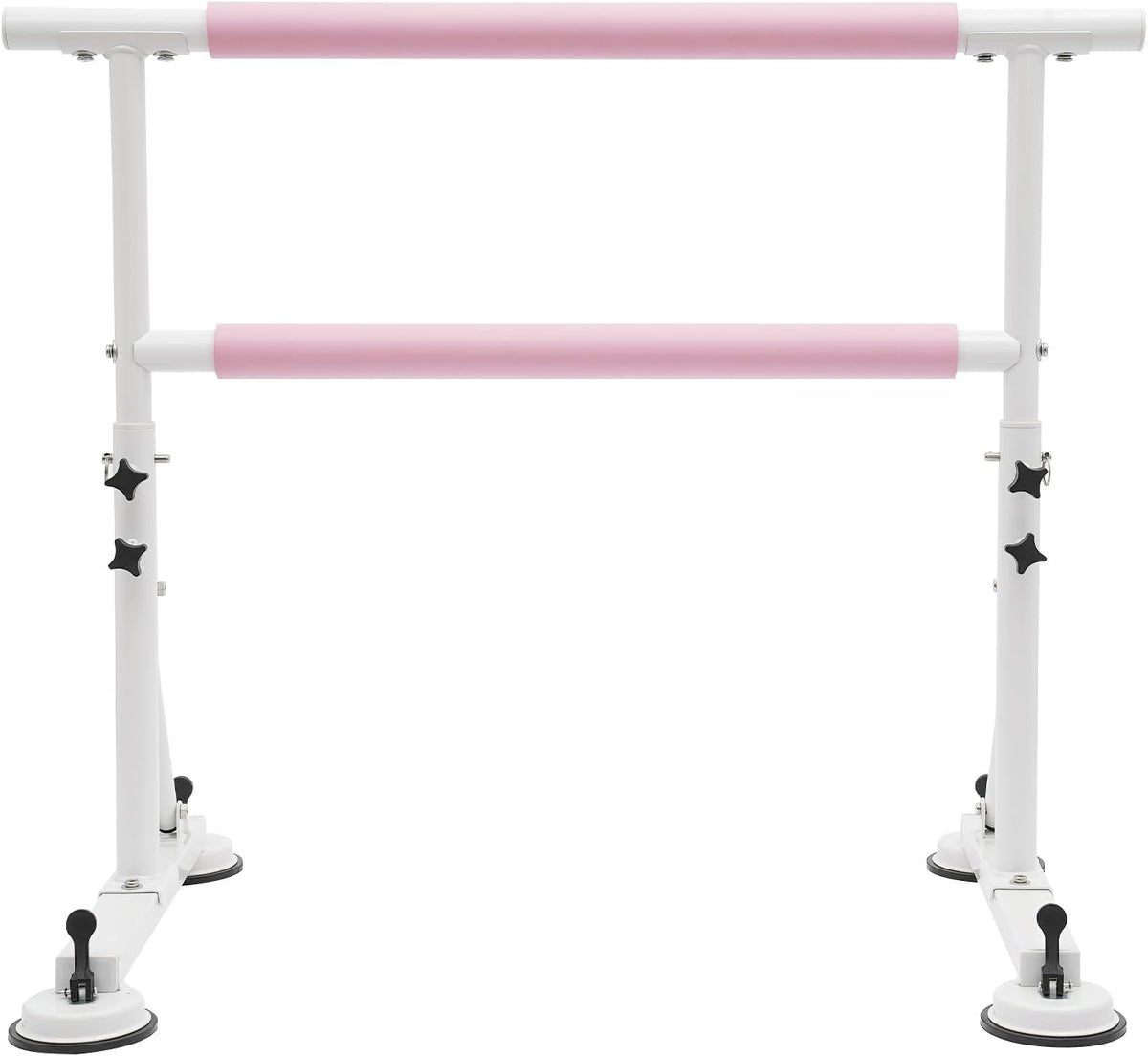 Freestanding Ballet Barre | Height Adjustable Ballet Bar | Double Ballet Stretch Dance Bar | Ballet Stretch Dance Bar for Kids Adult | with Non-Slip Rubber Pads | 33.07-43.31in Adjustable Height