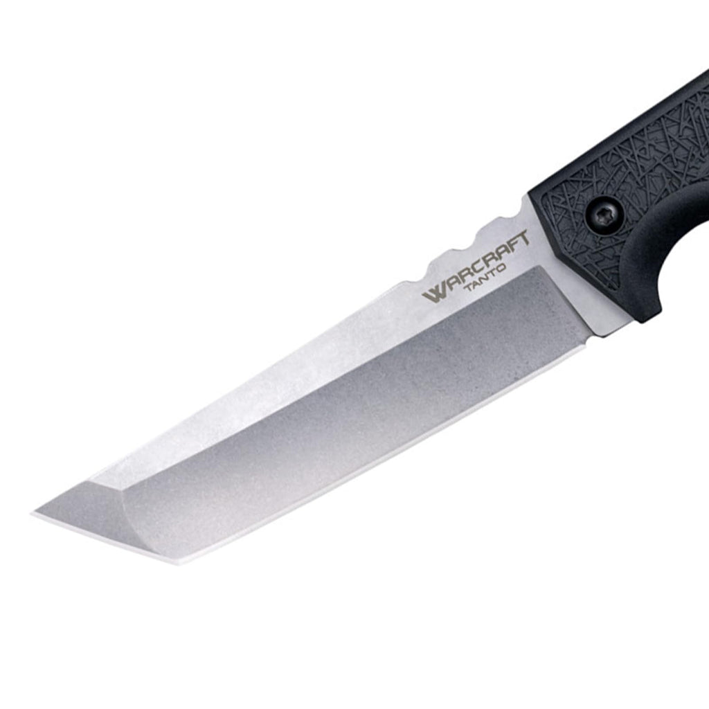 COLD STEEL Warcraft Tanto 4034SS Razor-Sharp Durable Blade GFN Handle Military Tactical Fixed Blade Knife w/Secure-Ex Sheath