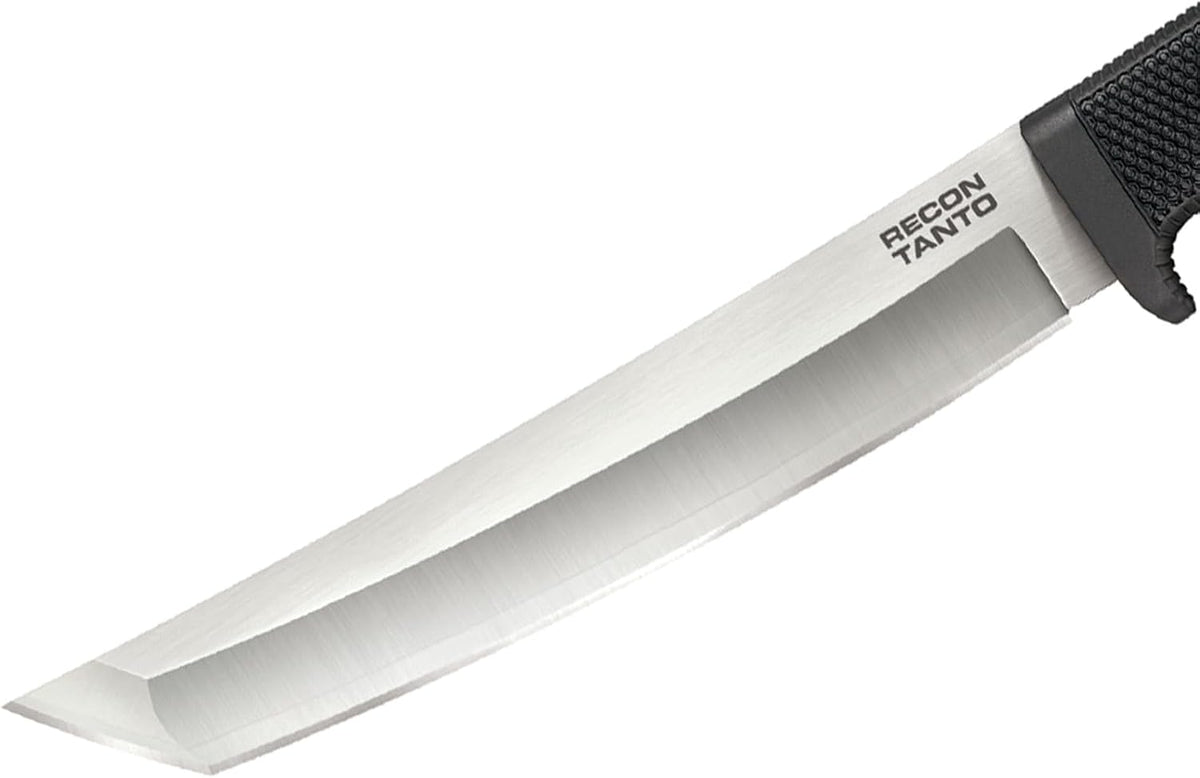 COLD STEEL Recon Tanto 7" VG-10 San Mai Razor-Sharp Blade 4.75" Kray-Ex Handle Military Tactical Fixed Blade Knife w/Secure-Ex Sheath