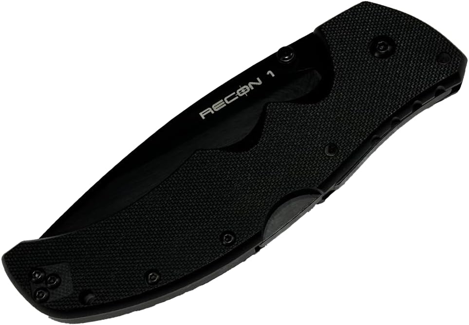 COLD STEEL Recon 1 4" S35VN Razor-Sharp Blade 5.375" G-10 Handle Tactical Folding Knife w/Tri-Ad Lock, Ambidextrous Pocket/Belt Clip