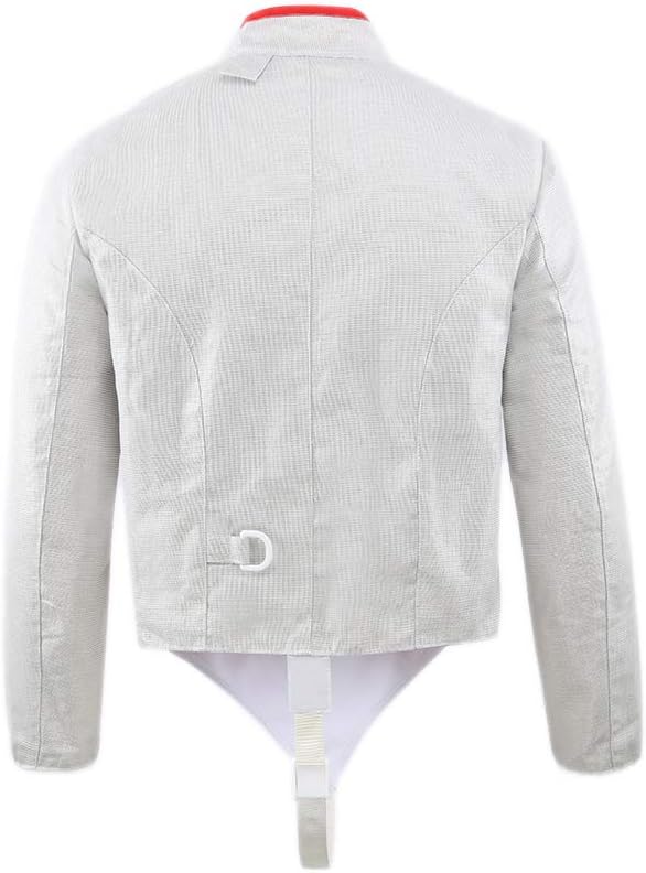 Fencing Electric Sabre Jacket,Stainless Steel Sabre Lame for Kids(Front-Zip)