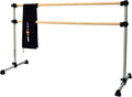 Vita Vibe - USA Made - Prodigy Series Ash Wood Ballet Barre - Portable Double Bar with Carry Bag - Freestanding Stretch/Dance Bar - 4 FT - 5 FT