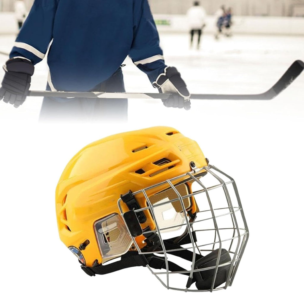 harayaa Hockey Helmet with Facemask Polyethylene Shell Roller Skating Helmet Enhanced Comfort Suitable for Sports Training Competiti
