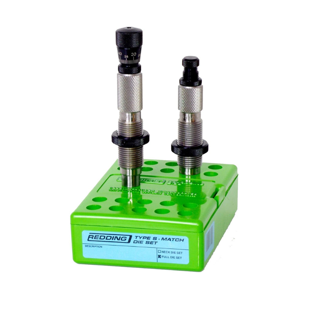 Redding Reloading Type S-Match Bushing Full Die Set | Competition Precision Feeding Chambering