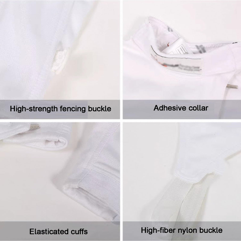 450N Fencing Sport Uniform Suit, Fencing Gear, Durable and Comfortable, High Fit, for Foil, Epee, Saber, Right Hand