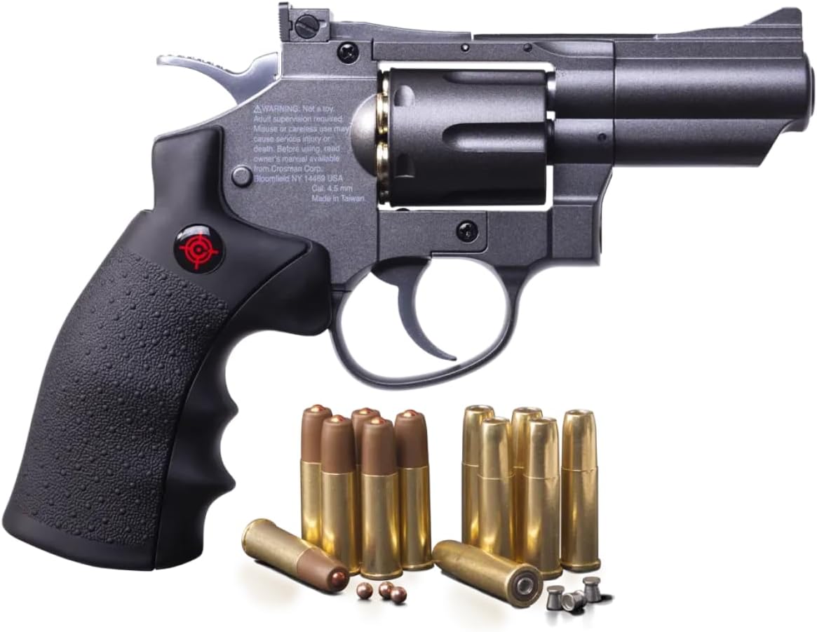 Crosman SNR357 Snub Nose .177-Caliber Pellet/BB CO2-Powered Revolver