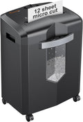 Bonsaii 12-Sheet Micro Cut Heavy Duty Paper Shredder for Home Office