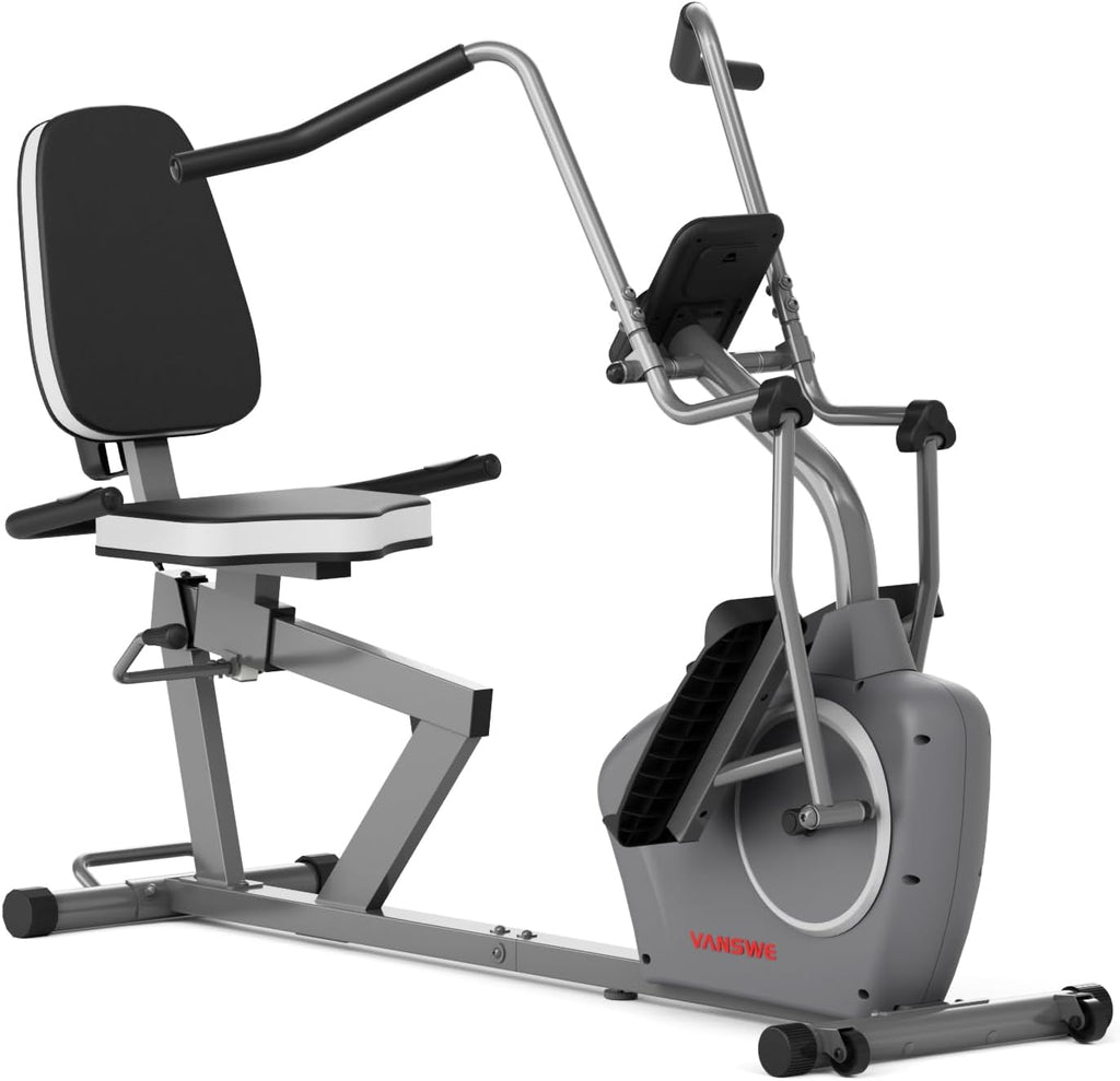 VANSWE Recumbent Elliptical Cross Trainer with Arm Exerciser