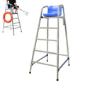 5.9ft Tall Lifeguard Chair, Commercial Elevated Rescue Ladder, Essential Lifeguard Equipment, 660LBS Load, for Swimming Beach/Water Park/Lake Outdoor Life Guard Chairs