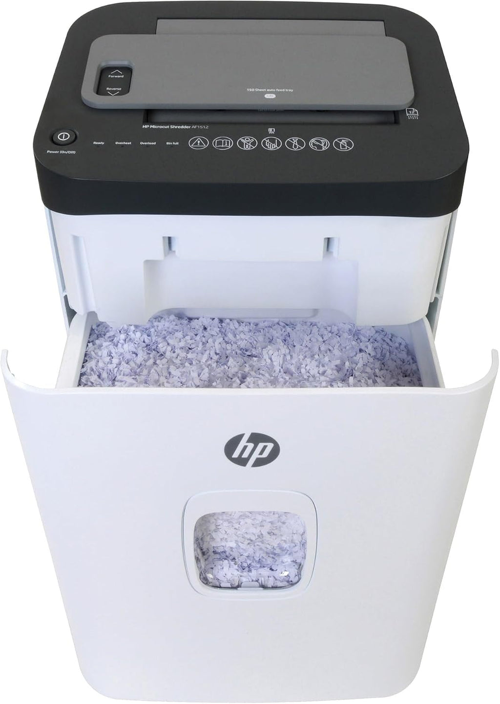 HP - Micro Cut Paper Shredder, 12-Sheet Manual, 150-Sheet Auto Feed
