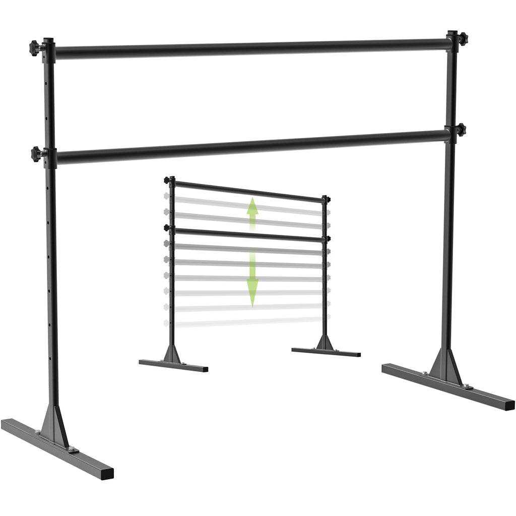 SELEWARE Height Adjustable Ballet Barre Freestanding Ballet Bar, 4/5/6 FT