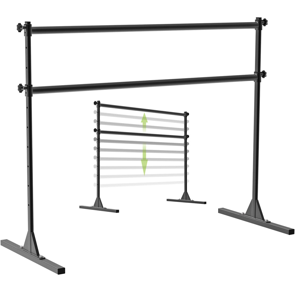 SELEWARE Height Adjustable Ballet Barre Freestanding Ballet Bar, 4/5/6 FT