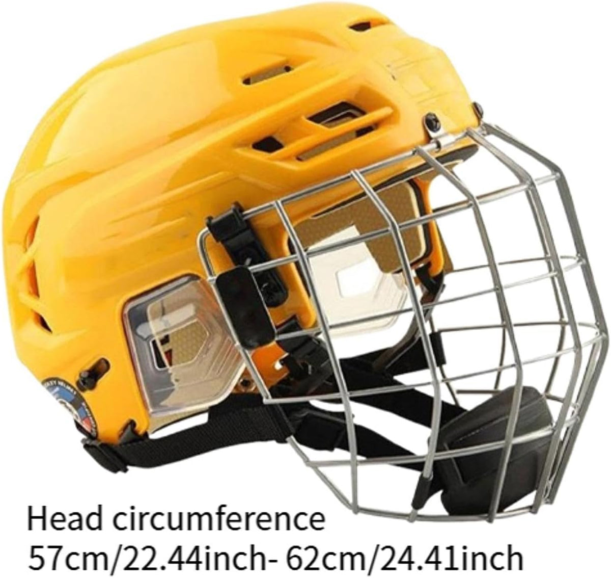 Training Ice Hockey Helmet with Sturdy Construction and Cage Protection, L