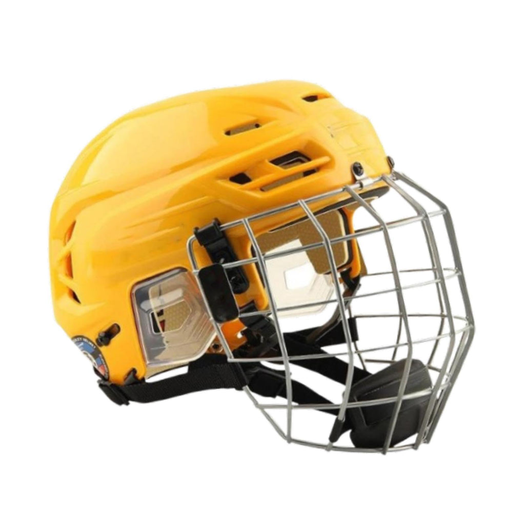 Hockey Helmet with Facemask Sturdy Polyethylene Shell Roller Skating Helmet Breathable Design Suitable for Training Competition