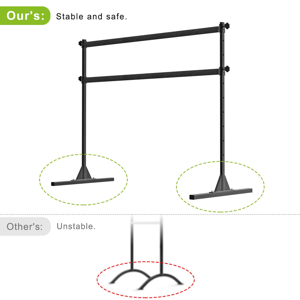 SELEWARE Height Adjustable Ballet Barre Freestanding Ballet Bar, 4/5/6 FT
