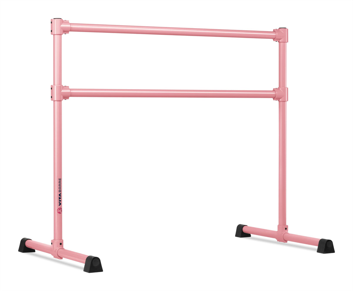 VITA Barre Portable Freestanding Double Ballet Barre, Extreme, Steel | Fixed Height, Made in USA, Home or Gym Exercise Equipment for Kids & Adults | Dance, Fitness, Pilates
