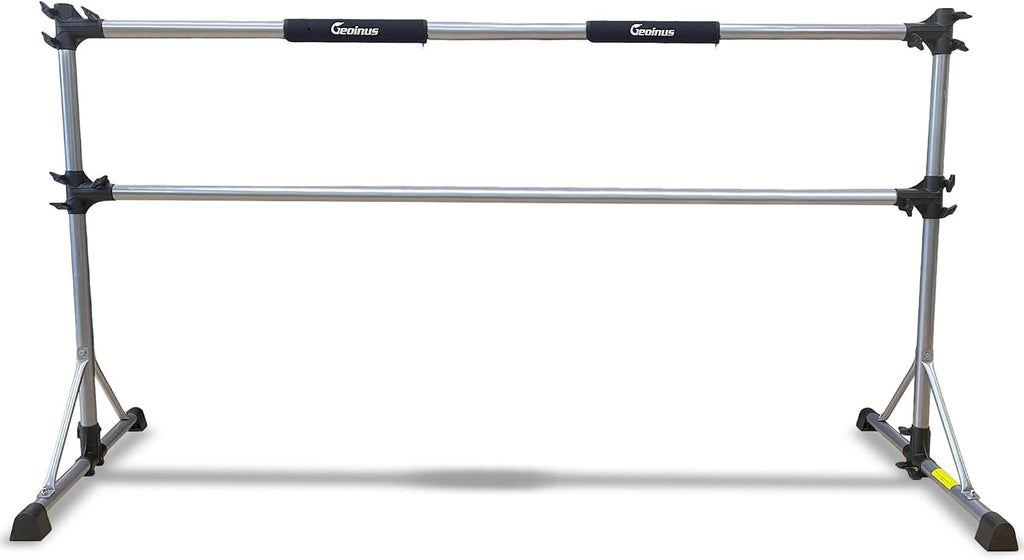 8FT Adjustable Ballet Barre for Studio, Double Bar for Stretching Dance